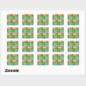 Sticker Carré Un tas de paniers (Feuille)