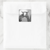 Sticker Carré Un toast (Sac)