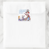 Sticker Carré Un Très Heureux anniversaire pour vous! (Sac)