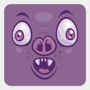 Sticker Carré Un Vampire Vampire Dessin Hacky