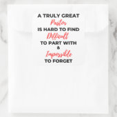 Sticker Carré Un Véritable Grand Pasteur Est Difficile De Trouve (Sac)