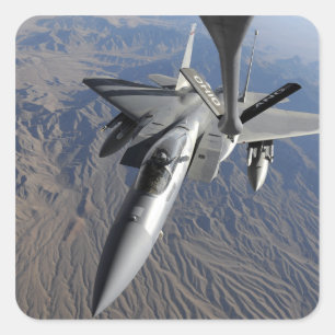 Sticker Carré Une Armée de l'Air d'USA F-15 Eagle