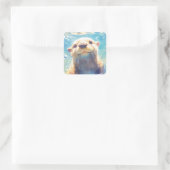 Sticker Carré Une Aventure Aquatique Extrêmement Agréable (Sac)