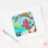 Sticker Carré Une aventure dynamique au bord de l'eau (Enveloppe)