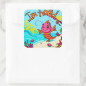 Sticker Carré Une aventure dynamique au bord de l'eau (Sac)