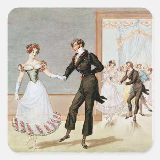 Sticker Carré Une balle (Devant)