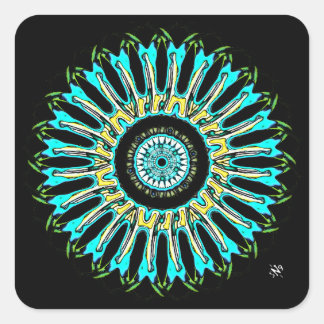 Sticker Carré Une belle chose ronde vC3