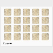 Sticker Carré Une carte du monde (Feuille)