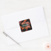 Sticker Carré Une conception polyvalente de "Riches Begin Within (Enveloppe)