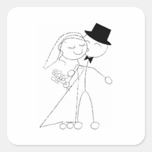 Sticker Carré Une danse et un baiser