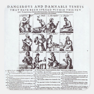 Sticker Carré Une découverte des plus dangereux