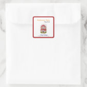 Sticker Carré Une douce petite fée de mashroom est en route (Sac)