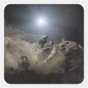 Sticker Carré Une étoile naine blanche