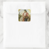 Sticker Carré Une femme d'Alger, 1871 (Sac)