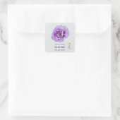 Sticker Carré Une fleur de tulipe (Sac)