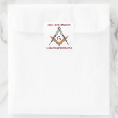 Sticker Carré Une fois un franc-maçon (Sac)