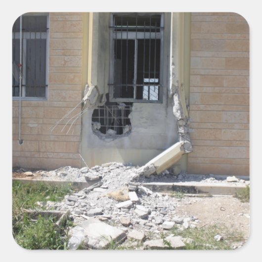 Sticker Carré Une Grenade propulsée Par Roquette (Devant)