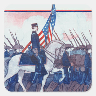 Sticker Carré Une histoire de guerre aux Philippines