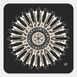 Sticker Carré Une jolie chose ronde v2b