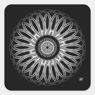 Sticker Carré Une jolie chose ronde v3