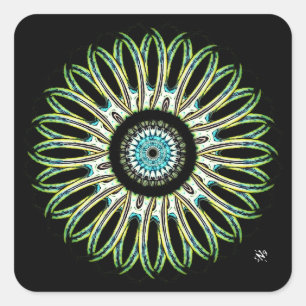 Sticker Carré Une jolie chose ronde vC1