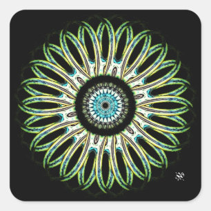 Sticker Carré Une jolie chose ronde vC1bg