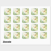 Sticker Carré Une libellule de printemps (Feuille)