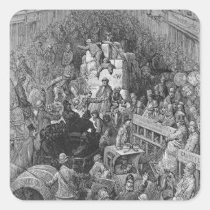 Sticker Carré Une métropole urbaine