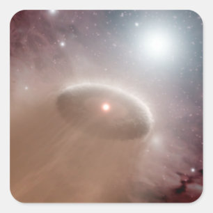 Sticker Carré Une O-étoile juste derrière une jeune, plus