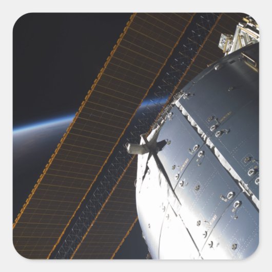 Sticker Carré Une partie de la Station spatiale internationale (Devant)