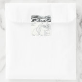 Sticker Carré Une perspective du lac George (Sac)