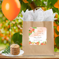 Une Petite Pêche Est En Chemin Fille Baby shower