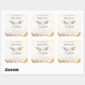 Sticker Carré Une petite plaque d'immatriculation Western Canyon (Feuille)