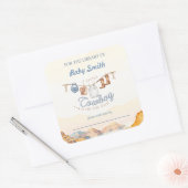 Sticker Carré Une petite plaque d'immatriculation Western Canyon (Enveloppe)