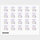 Sticker Carré Une Reine Est Née En Décembre Joyeux Anniversaire  (Feuille)