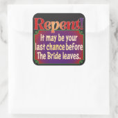 Sticker Carré Une réponse judicieuse COVID-19 (Sac)