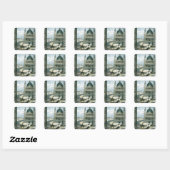 Sticker Carré Une représentation précise de la voiture funèbre (Feuille)