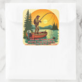 Sticker Carré Une retraite de pêcheurs (Sac)