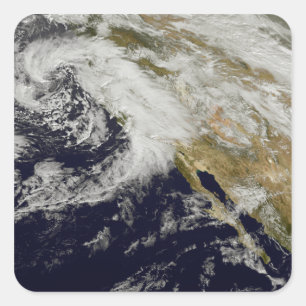 Sticker Carré Une série de fortes tempêtes avec des vents violen