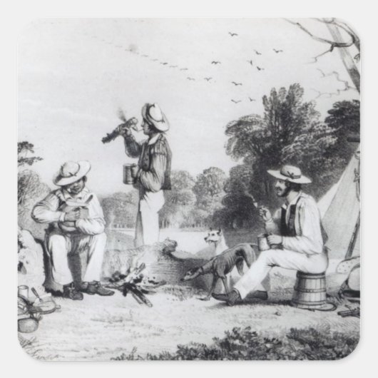 Sticker Carré Une soirée découverte (Devant)