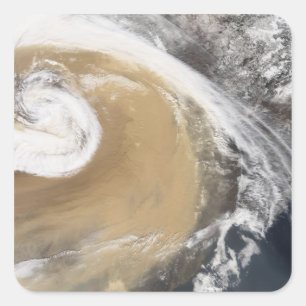 Sticker Carré Une tempête de poussière asiatique traverse le Pac