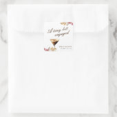 Sticker Carré Une toute petite soirée de fiançailles Espresso Ma (Sac)