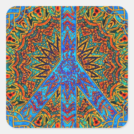 Sticker Carré Une vie paisible (Devant)