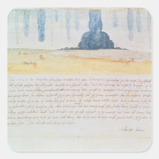 Sticker Carré Une vision (Devant)