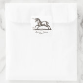 Sticker Carré Unicorn Classic Running Magic Woodland Créature (Sac)