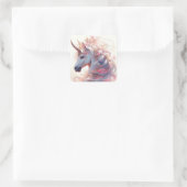 Sticker Carré Unicorn Imaginaire Art (Sac)