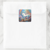 Sticker Carré Unicorn Imaginaire Art (Sac)