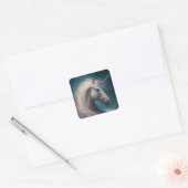 Sticker Carré Unicorn Imaginaire Art (Enveloppe)