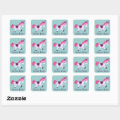 Sticker Carré Unicorn Rodeo (Feuille)