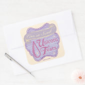 Sticker Carré Unicorne victorienne Larmes (Enveloppe)